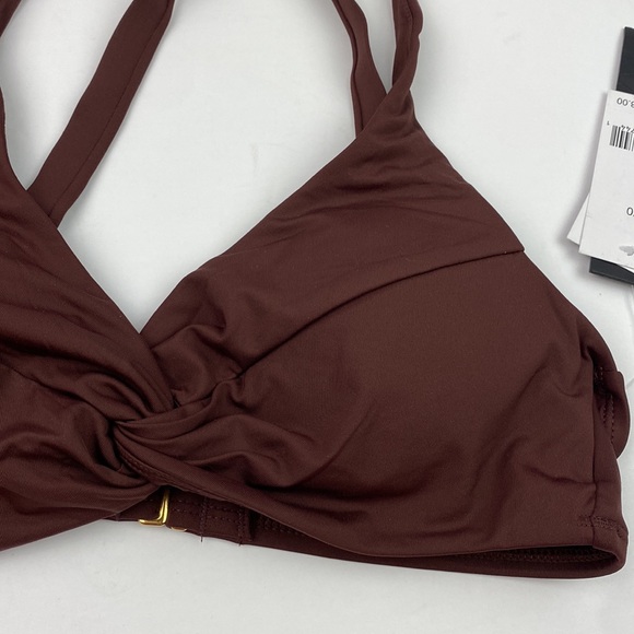 NWT La Blanca | Island Goddess Underwire Twist Bikini Top Java 6 - Picture 3 of 7